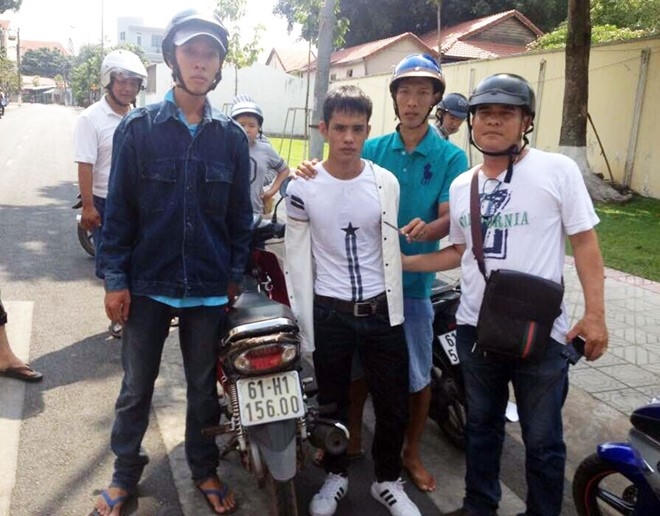 Đối tượng Lành bị bắt giữ.