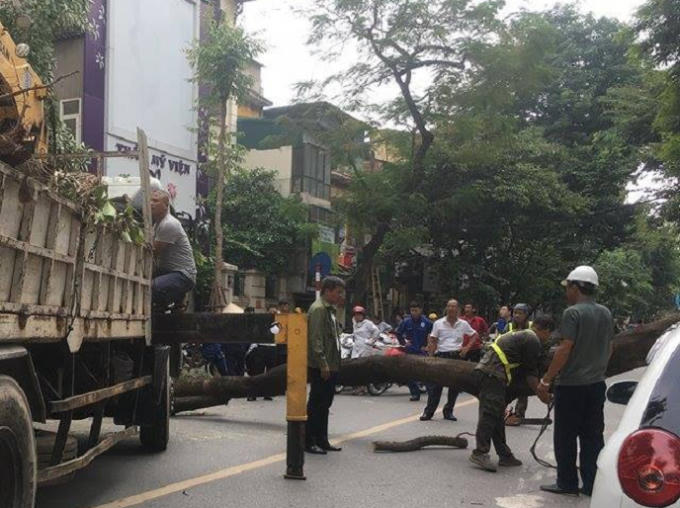 Lực lực chức năng có mặt tại hiện trường khắc phục sự cố.