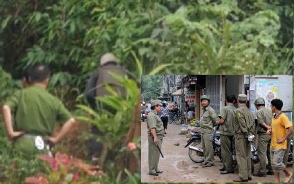 Các lực lượng chức năng được huy động để bắt giữ đối tượng đã dùng súng bắn Phó trưởng Công an phường Quyết Thắng, TP Sơn La.