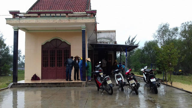 Ngôi nhà của ông Thức, nơi nghi án cướp két sắt. (Ảnh: báo Dân trí)