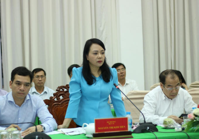 Bộ Trưởng Bộ Y tế Nguyễn Thị Kim Tiến làm việc với lãnh đạo TP Cần Thơ chiều 25/12