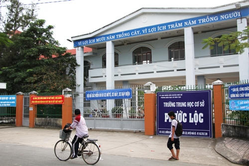 Trường THCS Phước Lộc (huyện Nhà Bè, TP HCM). Ảnh: Mạnh Tùng.