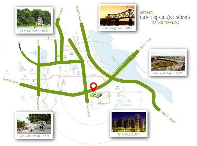 Green Pearl 378 Minh Khai sở hữu vị trí “vàng” nơi nội đô Hà Nội