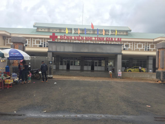 Bệnh viện Nhi Gia Lai nơi cháu P. điều trị và tử vong.