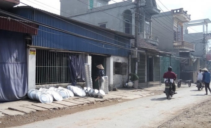 Một số sản phẩm đã hoàn thành sau khi tái chế nhôm từ phế thải.