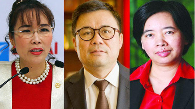 Bà Nguyễn Thị Phương Thảo, ông Nguyễn Duy Hưng và bà Đàm Bích Thủy (từ trái qua) có tên trong "Hồ sơ Panama". (Ảnh: Nguồn Internet)