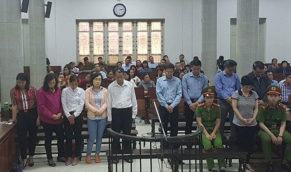 Bị cáo Châu Thị Thu Nga tại phiên tòa.