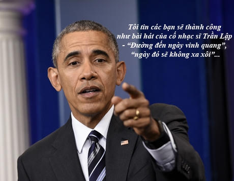 Sáng ngày 25/5, Tổng thống Mỹ Barack Obama có buổi gặp các thành viên Sáng kiến Lãnh đạo Trẻ Đông Nam Á (YSEALI). Ông mở đầu bài phát biểu trước những “thủ lĩnh” trẻ bằng những cái tên Việt Nam rất thân quen như Trần Lập, Sơn Tùng…