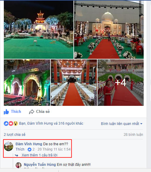 Khi được chia sẻ lên mạng xã hội facebook ca sỹ Đàm Vĩnh Hưng cũng phải giật mình.