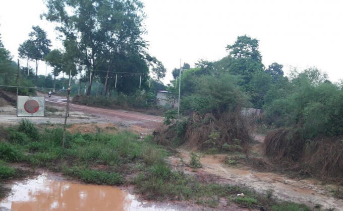 Một đoạn đường thuộc dự án.