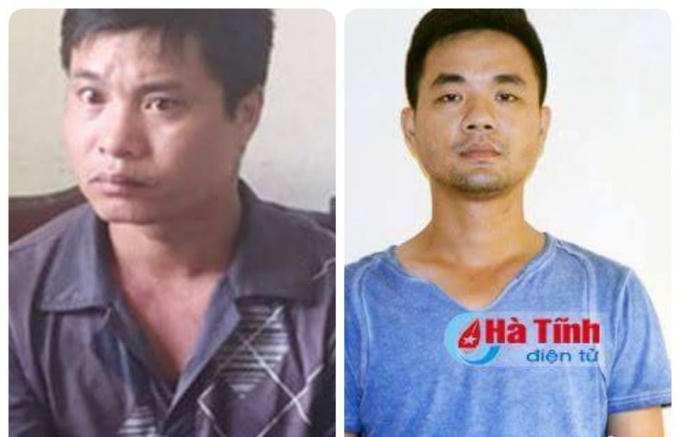 Đinh Quang Tặng (trái) và Phan Xuân Hiệp.
