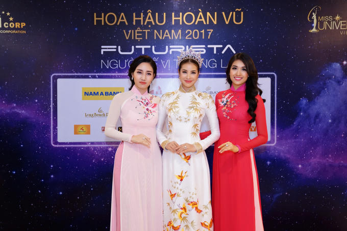 Top 3 Hoa hậu Ho&agrave;n vũ Phạm Hương, Tr&agrave; My, Lệ Hằng lần đầu ti&ecirc;n hội ngộ sau 2 năm đăng quang