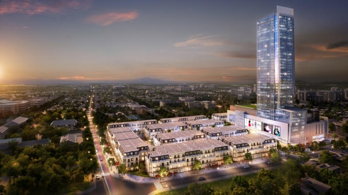 Phối cảnh tổng thể dự án Vincom Shophouse Thanh Hóa