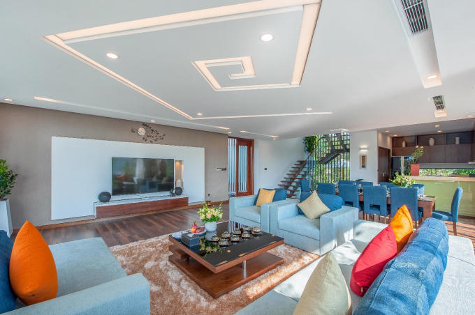 Mỗi căn biệt thự đều sở hữu thiết kế sang trọng hiện đại hòa hợp cùng thiên nhiên.