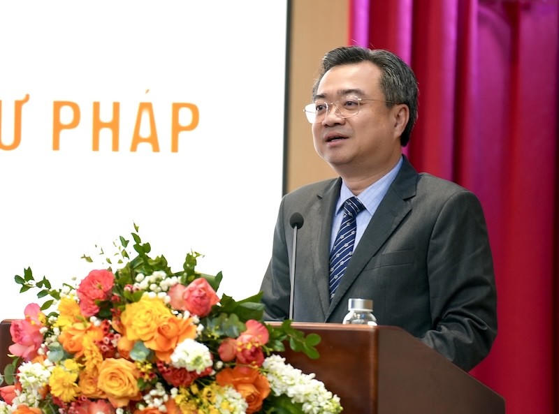 Trưởng Ban Chính sách, chiến lược Trung ương Nguyễn Thanh Nghị phát biểu tại buổi Lễ.