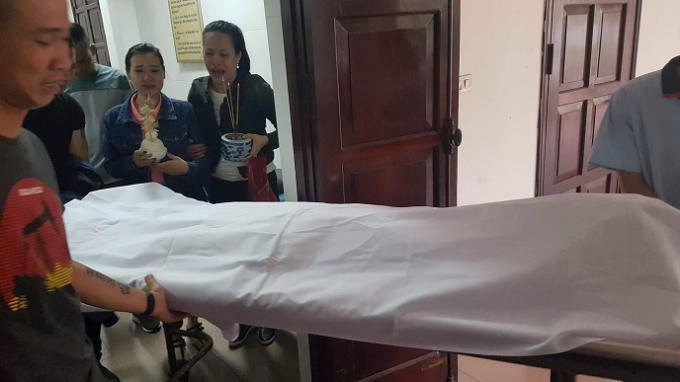 Nạn nhân tử nạn trên đường đến bệnh viện cấp cứu.