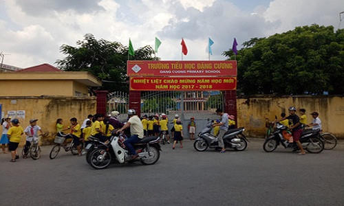 Trường tiểu học Đặng Cương. (Ảnh: báo VOV)