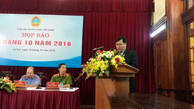 Sáng nay, TAND tối cao tổ chức họp báo để thông tin về vụ án ông Trần Văn Vót.