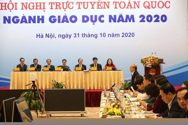 Hội nghị trực tuyến toàn quốc ngành giáo dục.
