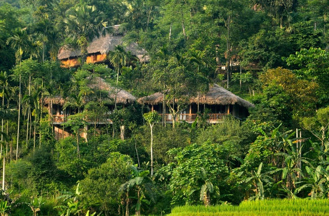 Khu du lịch tự phát Pù Luông Retreat. (ảnh VNEXPRESS).