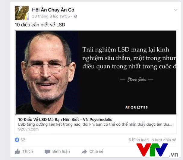 Một số fanpage còn quảng bá công khai chất ma túy này.