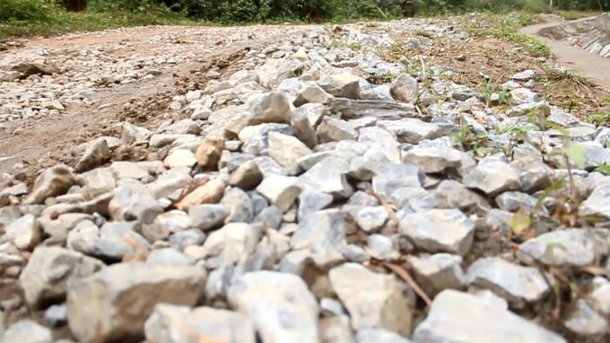 Một số hình ảnh ghi nhận trên đường tỉnh lộ 258B.