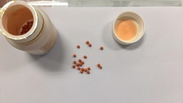 Loại thuốc cam mà bé H. đã uống. Ảnh: BV cung cấp.