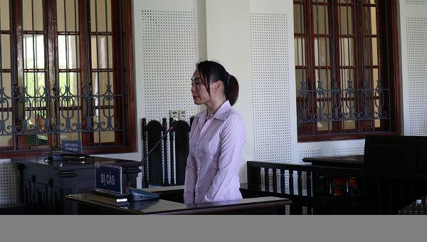 Bị cáo tại phiên tòa.