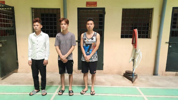 Các đối tượng bị bắt giữ.