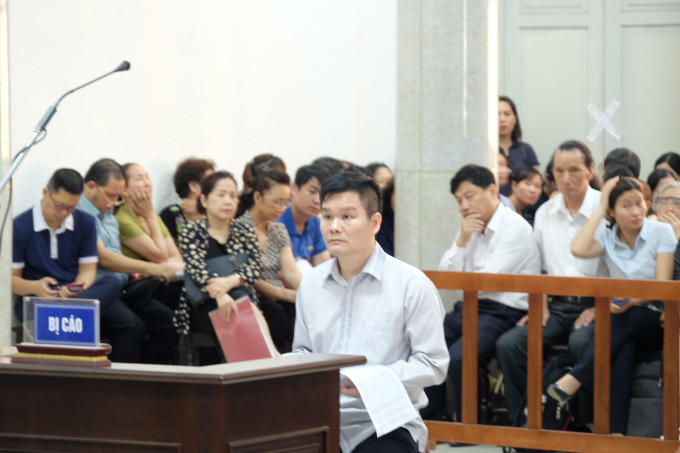 Bị cáo tại tòa.