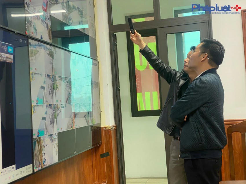 Ông Nguyễn Duy Đạt nói về hiệu quả của công tác vận hành Trung tâm điều hành thông minh IOC với phóng viên Pháp Luật Việt Nam.