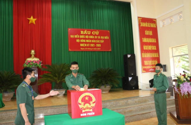 Bộ đội Biên phòng khu vực biên giới tỉnh Đắk Nông bầu cử sớm