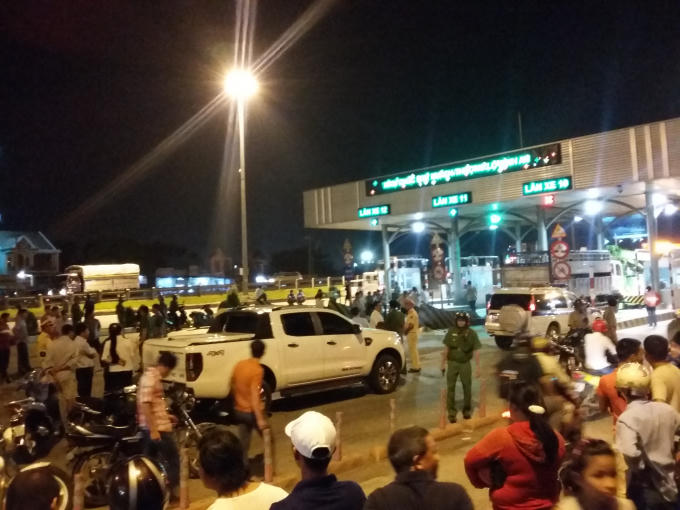 Hiện trường vụ tai nạn.