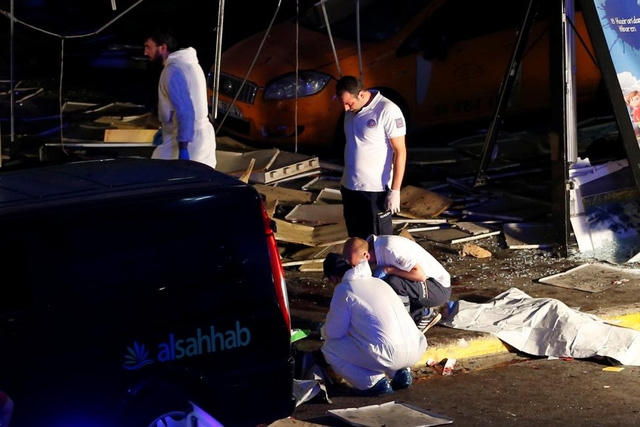 Ít nhất 36 người thiệt mạng và 150 người bị thương sau vụ nổ kinh hoàng. (Ảnh: Reuters)