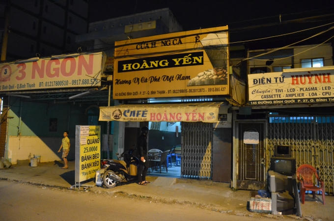 Quán cà phê nơi xảy ra vụ việc.