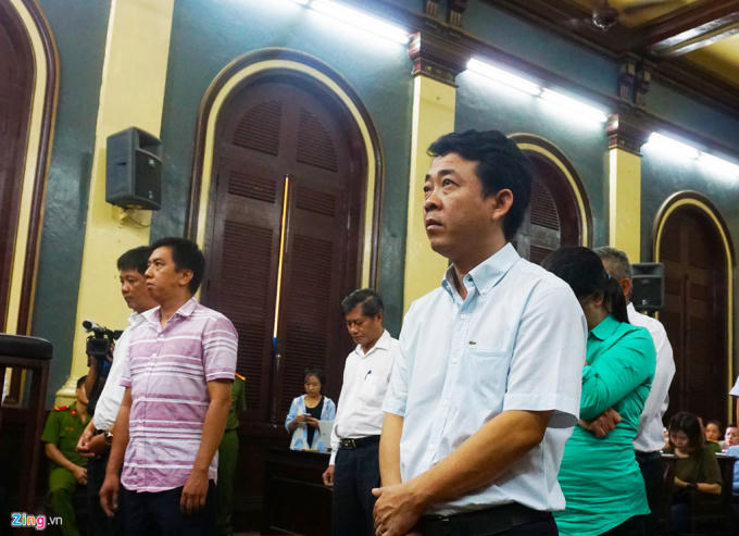Các bị cáo tại Tòa.