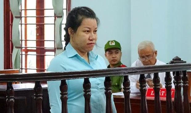 Bị cáo tại phiên tòa xét xử.