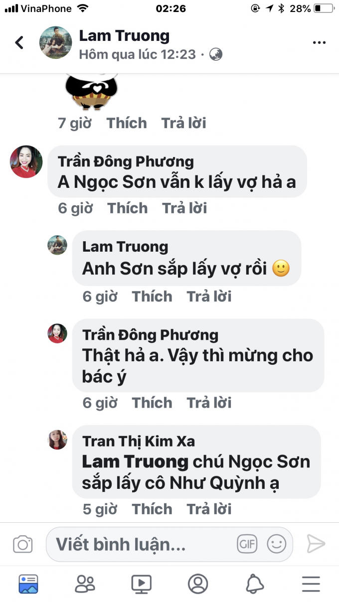 Chia sẻ của ca sĩ Lam Trường khiến danh ca Ngọc Sơn gặp tin đồn đám cưới với Như Quỳnh.