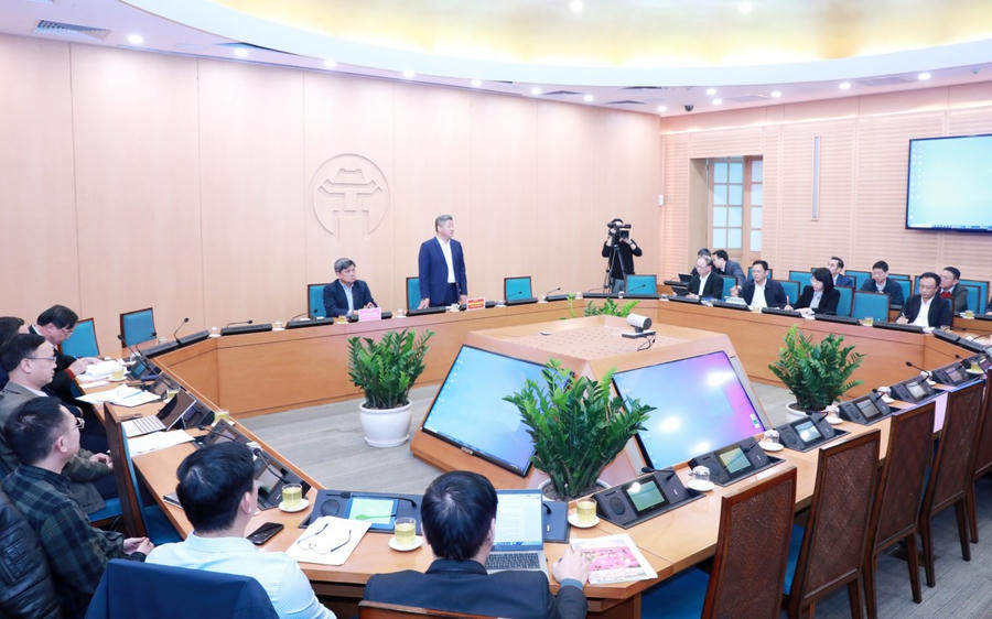 Toàn cảnh buổi làm việc.