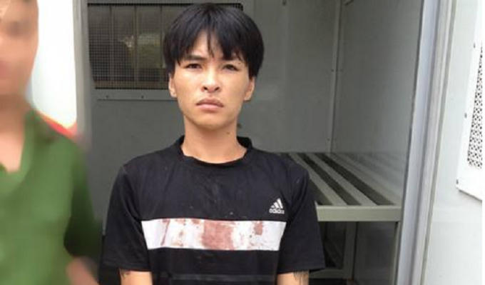 Đối tượng Ho&agrave;ng Anh Tuấn bị lực lượng chức năng bắt giữ.