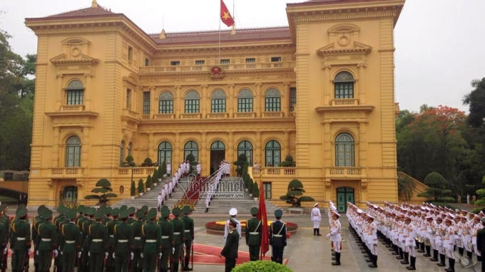 Đội danh dự Quân đội nhân dân VN.