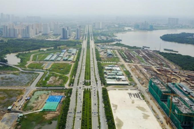 Thủ Thiêm sau 20 năm qui hoạch (ảnh: Quỳnh Trần/Vnexpress.net).