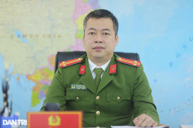 Trung tá Đỗ Minh Phương, Phó Trưởng Phòng Trọng án (Cục Cảnh sát Hình sự - Bộ Công an). (Ảnh: Nguyễn Dương).