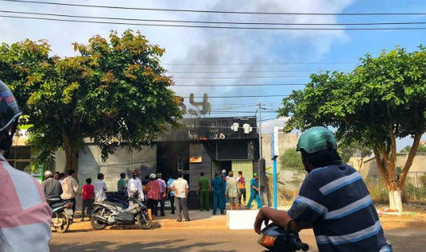 Hiện trường vụ cháy.