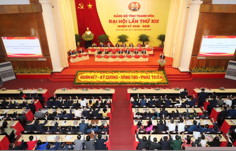 Quang cảnh Phiên trù bị Đại hội. (Ảnh: Cổng TTĐT tỉnh Thanh Hóa)