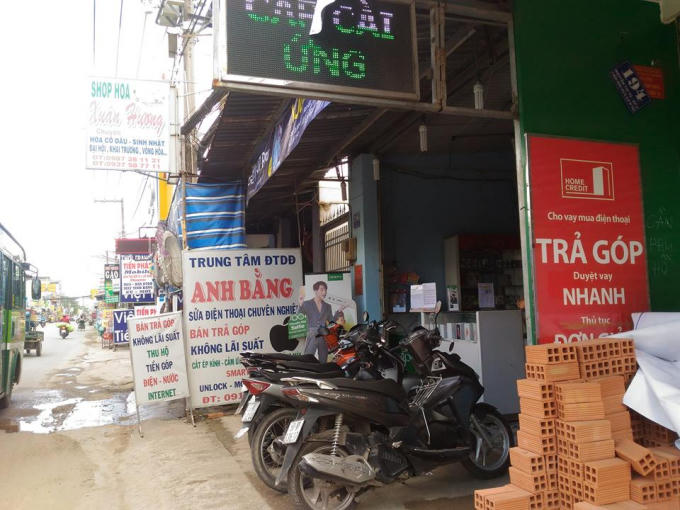 Cửa hàng nơi xảy ra vụ trộm.