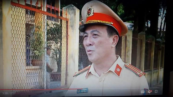 Trung tá Đỗ Văn Chuẩn - Đội trưởng đội CSGT đường thủy số 1, Công an TP Hà Nội.