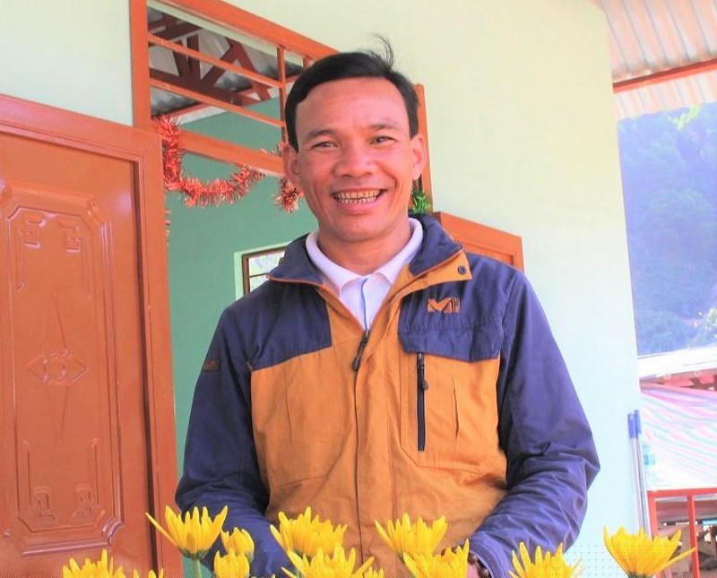 Nụ cười trở lại sau nhiều đau thương đối với ông Sơn.