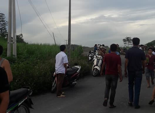 Hiện trường nơi xảy ra sự việc (ảnh FB Ng.Đ.Kh).