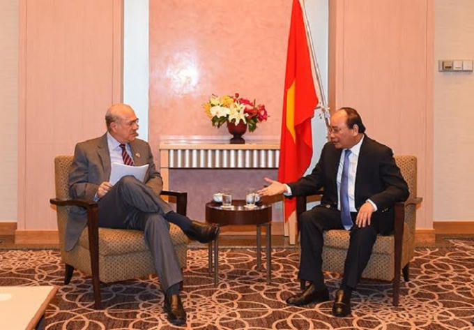 Thủ tướng tiếp Tổng Thư ký Tổ chức Hợp tác và phát triển kinh tế (OECD) Angel Gurria.